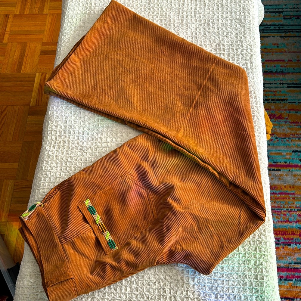 Corduroy wide leg trouser